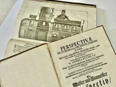 POZZO Andrea. Perspectivæ pictorum atque architectorum. Augs…