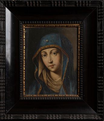 Ecole flamande Vierge Huile sur cuivre