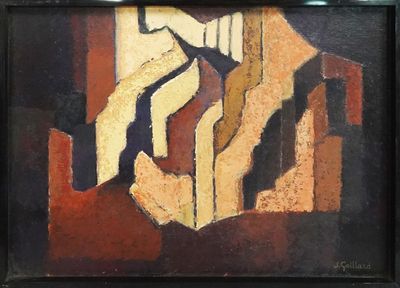 une photo d'un tableau accroché au mur