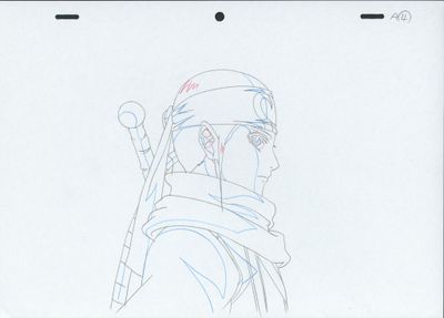 drawing of a man with a baseball bat in his hand