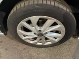 a close up view of a tire on a car