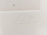 a close up picture of a white toilet with the lid down