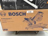 two boxes of headphones on a cart in the store