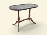 an image of a table with a marble top on a white background