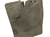 men ' s khaki pants on a white background