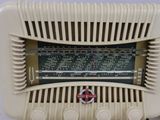 an old radio that is sitting on a table
