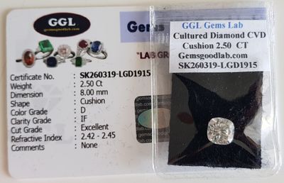 a card with a picture of a diamond in it