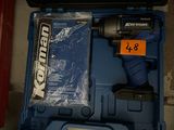 an image of a cordless drill in a case with a price tag on it