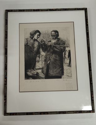 une photo d'une photo d'un homme et d'une femme