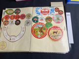 many different types of stickers on a table