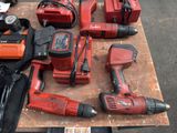 a lot of tools that are on a table
