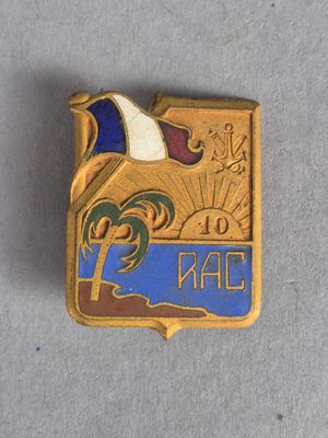 une image représentant un pin's orné d'un palmier