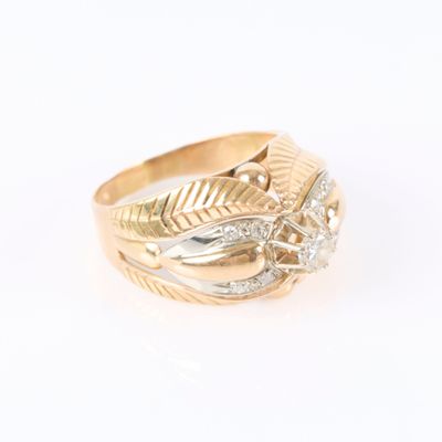 an image of a close up of a ring on a white surface