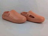 the shoes are made out of plastic and have a rubber sole