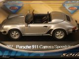 a silver porsche 911 carrera speedster car in a box
