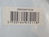 a barcode on the back of a plastic bag
