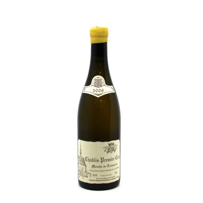 a bottle of white wine with a yellow cap on a white background