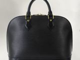Sac à main Louis Vuitton en cuir Epi noir avec finitions dorées