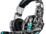 un casque équipé d'un microphone et d'écouteurs intégrés