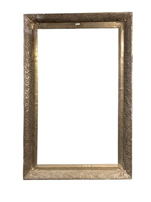 a close up of a picture frame on a white background