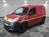 a picture of a red van parked in a garage