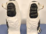 pair of black and white dog salt and pepper shakers