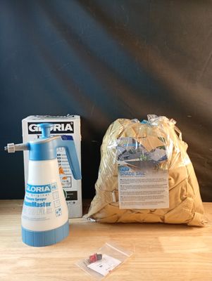 Lot de 2 articles Toile d'ombrage 3×4m creme Pulvérisateur g…