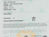 the certificate is in french and english for the application of the certification