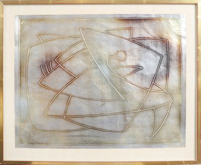 Feuille de mtal en relief Feuille de mtal en relief encadr…