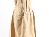 an image of a beige dress on a mannequin mannequin