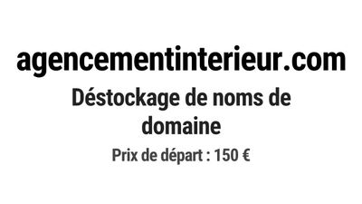 Nom de domaine agencementinterieur.