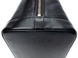 louis vuitton black monogramet leather cosmetic case