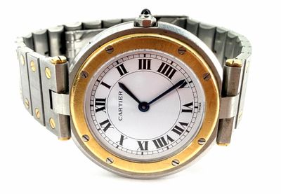 an image of a close up of a wrist watch with roman numerals