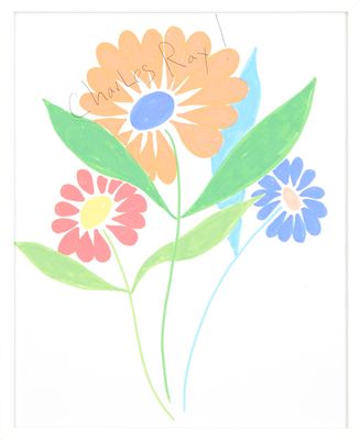 a picture of a card with a flower design on it