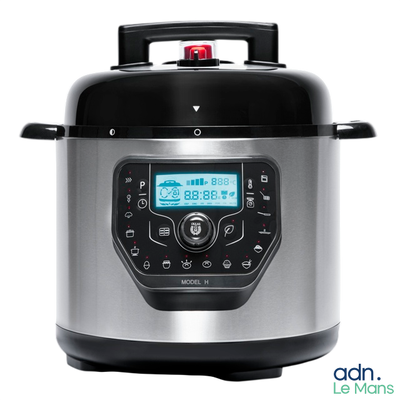 an image of a digital pressure cooker on a white background