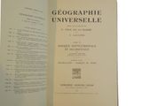 an open book with a picture of a map on it