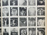 an open book with pictures of people on it