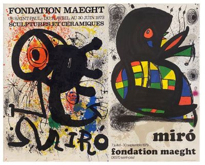 Joan MIRO (1893-1983), after -Poster for an exhibition a
