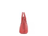 a pink handbag on a white background