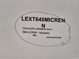 a white box with a label on it that says ext640micren