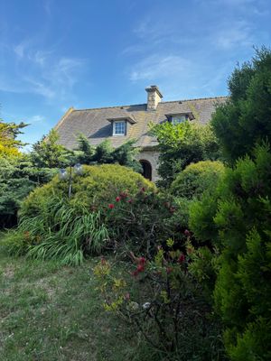 an image of a house in the middle of a garden