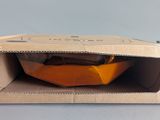 a box with a sandwich inside of it on a table