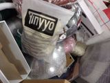 a pile of assorted items sitting on a table