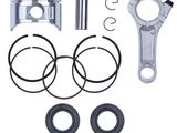 a close up of a piston and piston seal kit on a white background