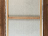painting of a window with a wooden frame and a glass pane