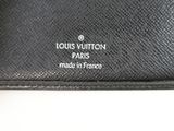 louis vuitton black leather wallet