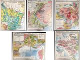 six maps of europe and the middle east showing the major countries