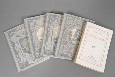 six books of the war diary, including a book with a picture of a soldier