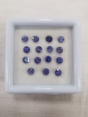 TANZANITE violet blue IF à VVS Nbr 15 Tanzanie rond 3,3 4,02…