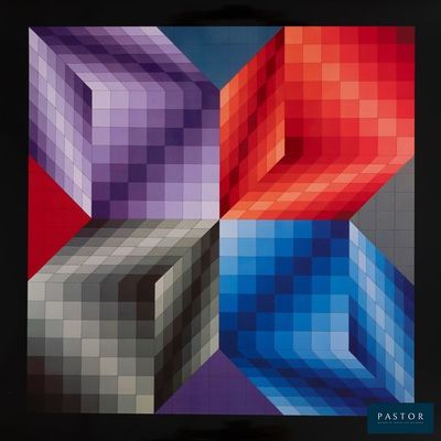 la couverture d'un livre sur laquelle figurent trois cubes de couleurs différentes